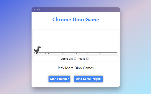 T-Rex Dinosaur - Chrome Dino Runner for Google Chrome - Extension Download