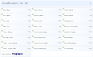 Annapurna . Dee . Jee menu 1