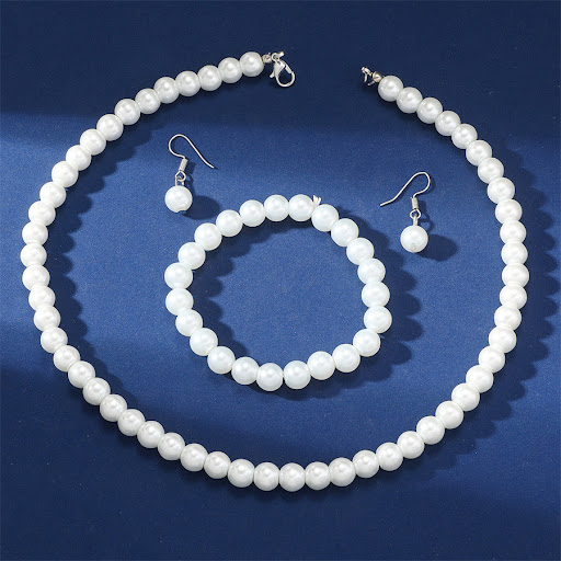 Title 3, Pearl Jewelry Clavicle Choker Suit, a sophistic...
