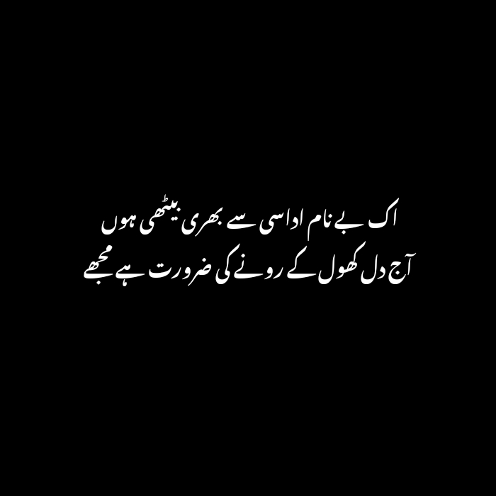 heart touching sad poetry in urdu 