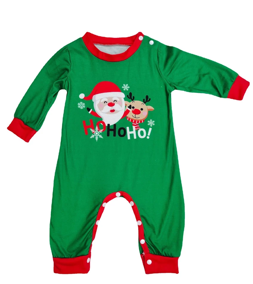 Aile Eşleşen Noel Pijamaları Seti, Santa Claus Baskılı Üst, Rahat Uyku Giyim, Aileler İçin Mükemmel Noel Hediyesi