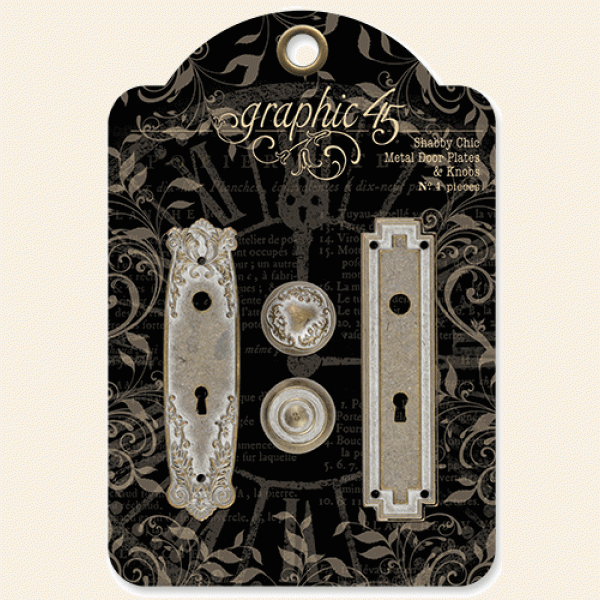 Shabby Chic Metal Door Plates & Knobs