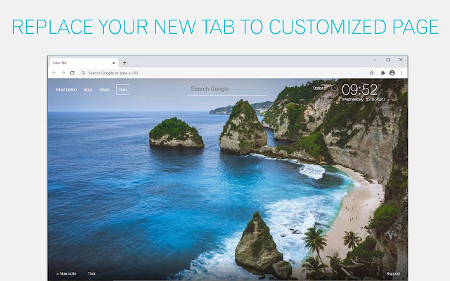 Bali Wallpaper Island New Tab - freeaddon.com