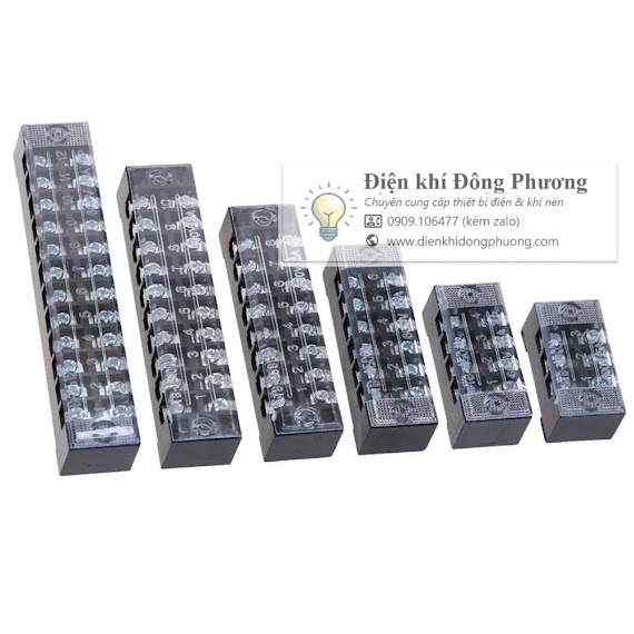 [Đơn Tối Thiểu 30K] Cầu Đấu Điện Domino Đủ Kích Cỡ, Tb25, 25A 3P 4P 6P 12P, Lược Cài Jumper 600V.