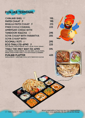 Imly - A Chatpata Stopover menu 