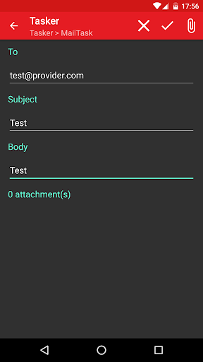 Screenshot MailTask