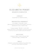 Elizabeth J. Perry - Resume item