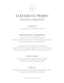 Elizabeth J. Perry - Resume item