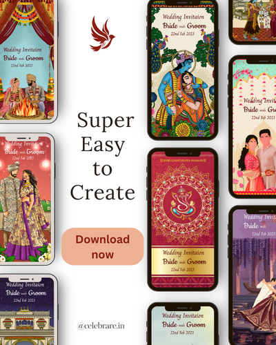 Screenshot Digital Hindu wedding invite