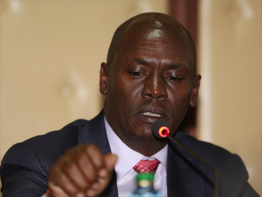 Kiambu Governor William Kabogo during a meeting with the Senate Public Accounts and Investments Committee on May 4 /HEZRON NJOROGE