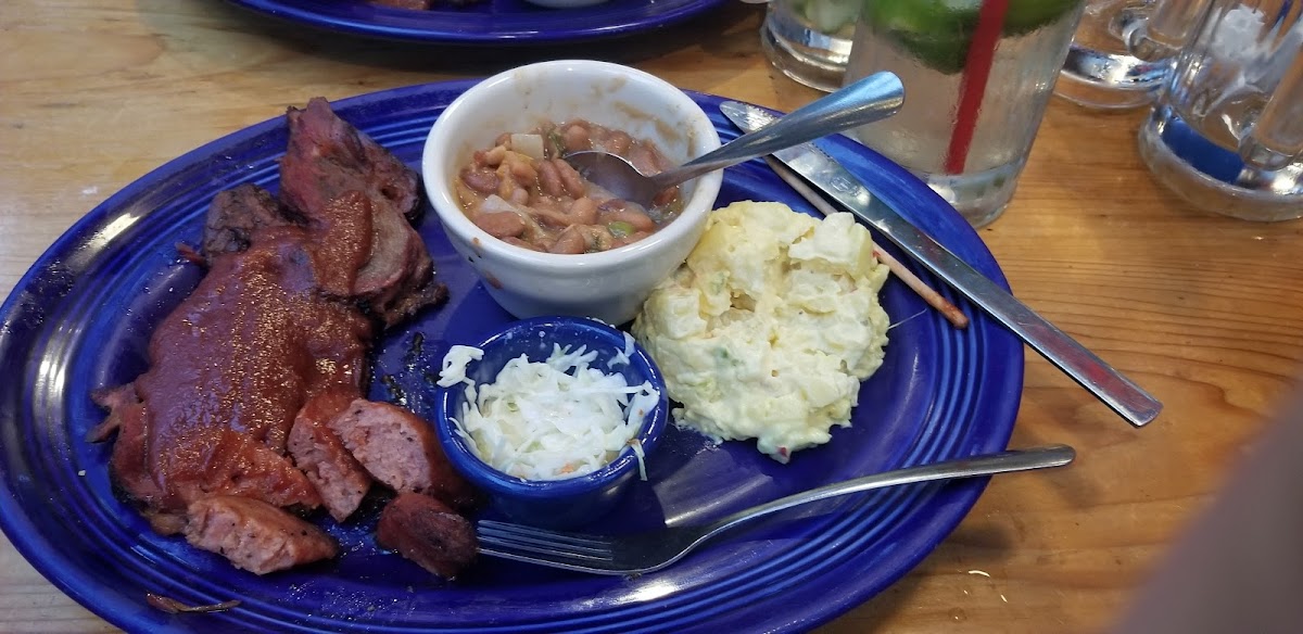 Brisket and Sausage Plate