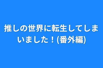 推しの世界に転生してしまいました！(番外編)