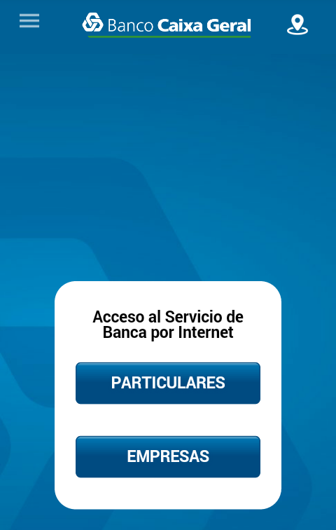 Banco Caixa Geral Screen 1