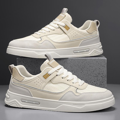 Title 4, Mens Versatile Fashion White Shoes Stylish and...