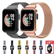 Dây Đeo Thép Không Gỉ Milanese Thay Thế Thích Hợp Cho Xiaomi Mi Watch Lite / Redmi Watch 2 Lite Kèm Miếng Dán Màn Hình