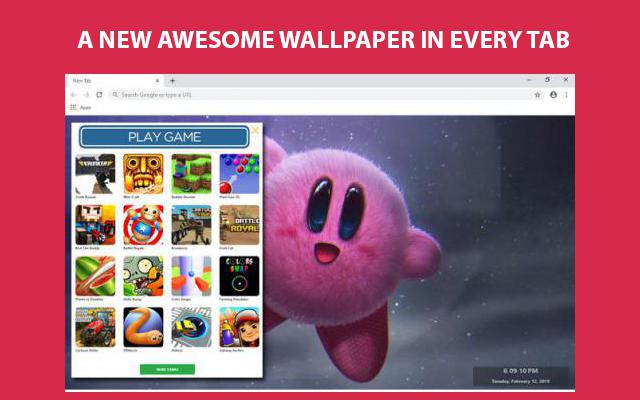 Kirby Wallpapers and New Tab