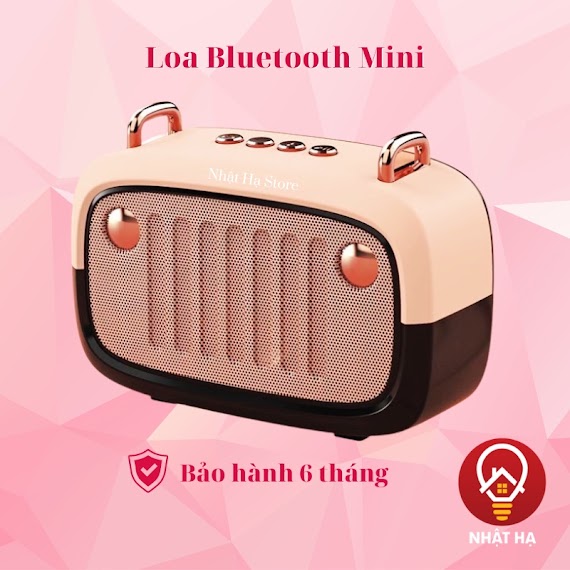 Loa Bluetooth Mini Dễ Thương Retro Bs32, Loa Nghe Nhạc Bluetooth Hỗ Trợ Thẻ Micro Sd, Usb, Nghe Đài Fm