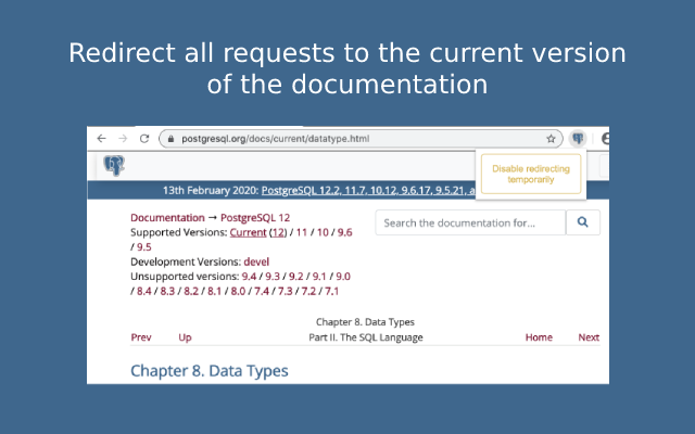 Postgres Docs Redirect Preview image 0