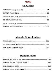Pickle & Dosa menu 1