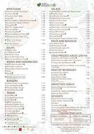 Nuts Over Salads Cafe menu 1