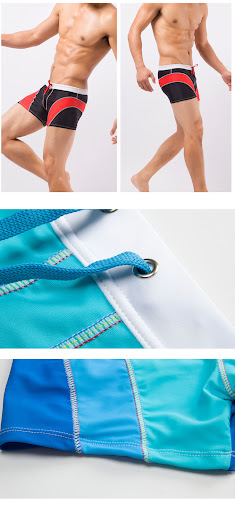 Title 7, Mens Gradient Quick-drying Swimming Trunks