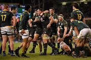 Ireland vs South Africa - Aviva Stadium, Dublin, Ireland - November 11, 2017   Ireland's Rhys Ruddock celebrates scoring a try with team mates.