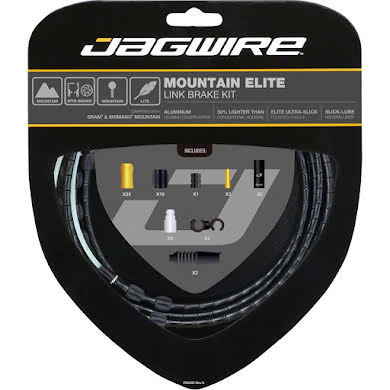 Jagwire Mountain Elite Link Brake Cable Kit with Ultra-Slick Uncoated Cables