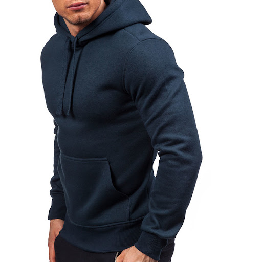 Title 3, Mens Solid Color Pullover Hooded Sweater Casua...