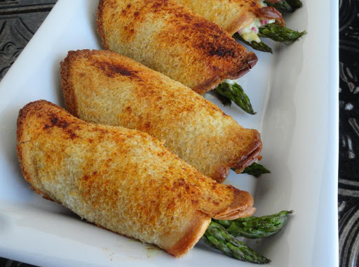 blooming asparagus roll ups