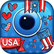 4th Of July Photo Stickers - USA Photo Editor App  Icon