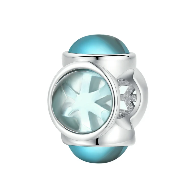 Title 2, Pendentif Flocon de Neige Cristal Argent DIY. C...