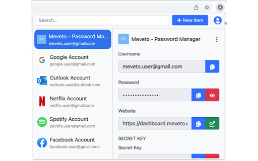 Meveto - Password Manager