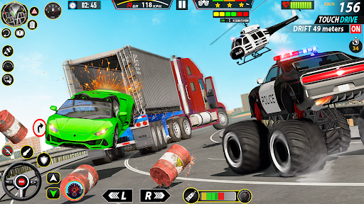 Screenshot Police Monster Truck Car Games