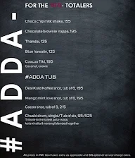 Jaipur Adda menu 2