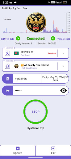 Screenshot LG FAST VIP VPN