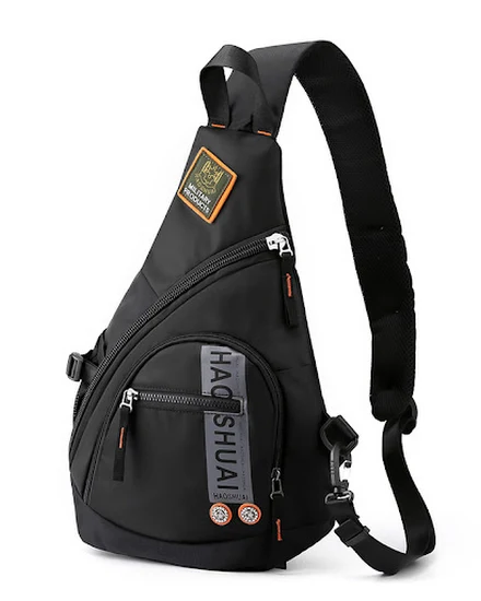 Men's Nylon Sling Knapsack Shoulder Messenger Cross Body ... - 0