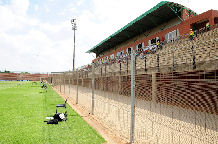 Gv general view of Makhulong Stadium during the 2016/17 ABSA Premiership game between Highlands Park and Free State Stars at Makhulong Stadium on 30 October 2016.