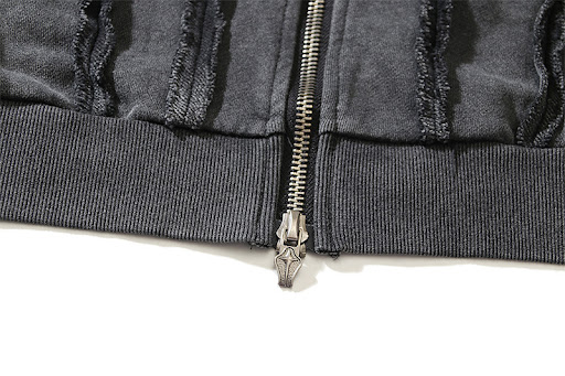 Title 10, Mens Washed Batik Zipper Hooded Cardigan Sweat...
