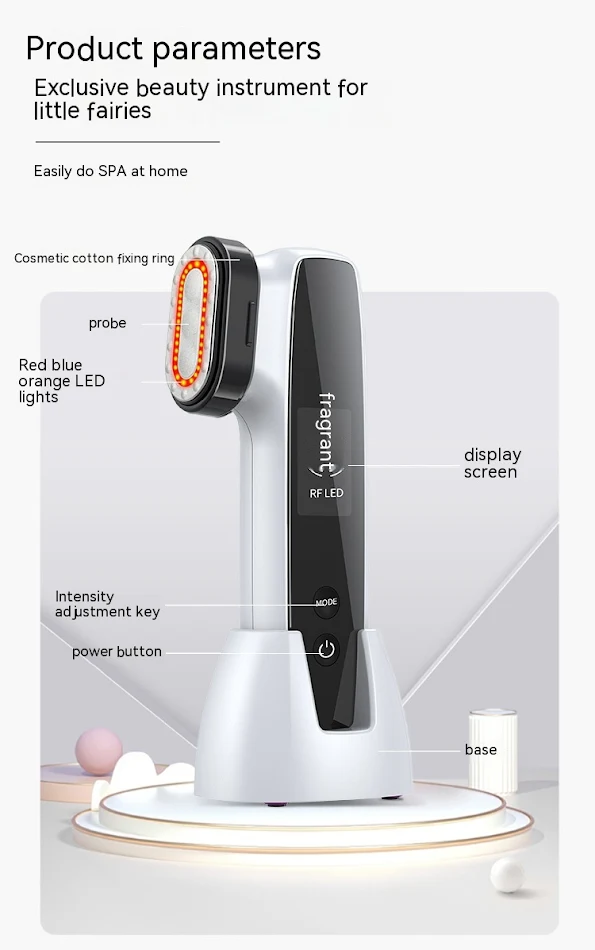 Microstroom RF Lifting en Versteviging Photon Verjonging Schoonheidsinstrument. Vermindert rimpels, lift de huid, verbetert elasticiteit voor een jeugdige uitstraling.