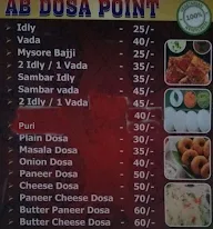 AB Dosa Point menu 1