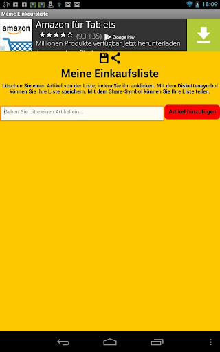 Meine Einkaufsliste