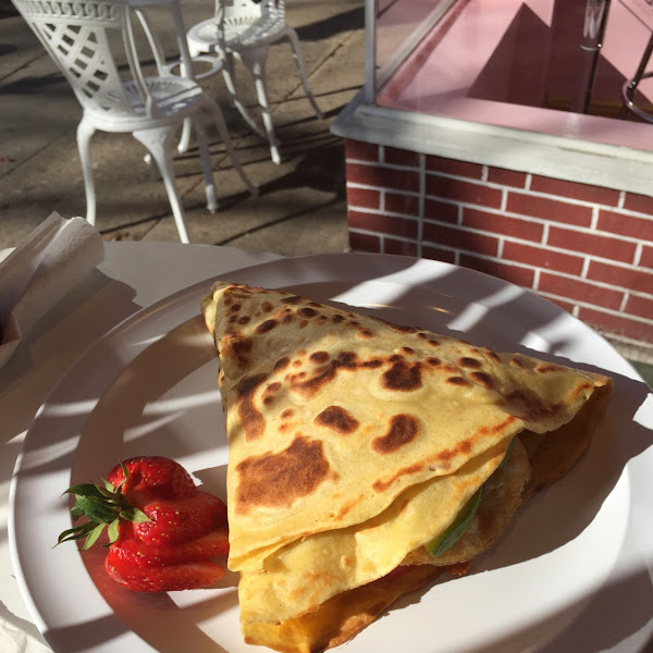 Breakfast crepes!  Delicious!