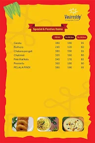 Vasireddy Swagruha Foods menu 8