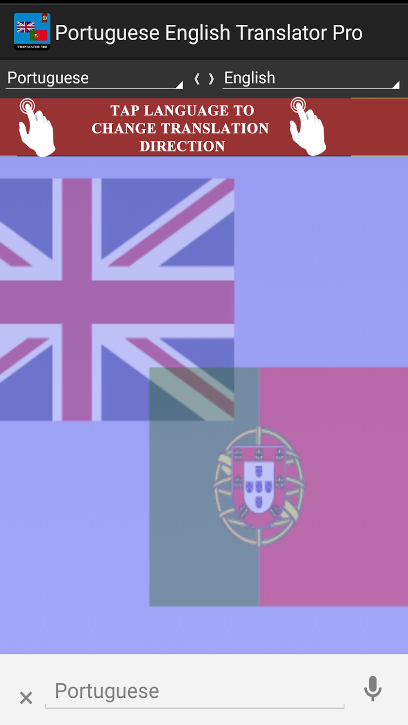 Portuguese English Translator Screen 3