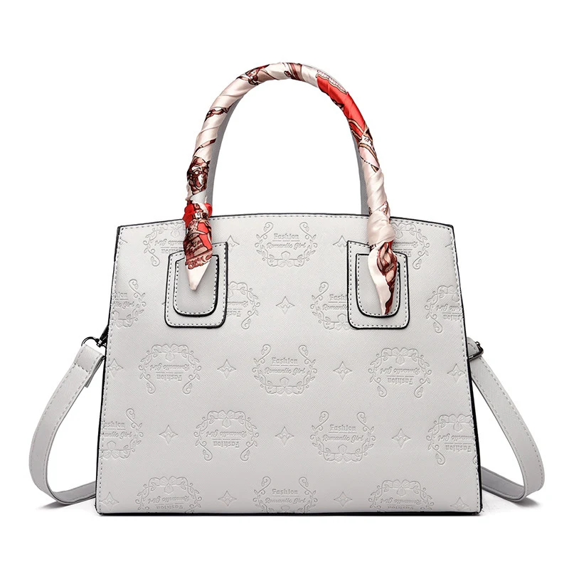 Title 6, Sac à main et bandoulière pour femme embossé, g...