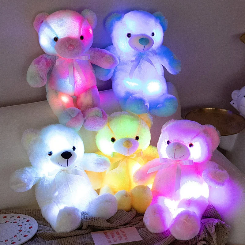 Colorful Tie-dye Will Shine Bear Ragdoll A Soft and Bright Plush Toy Perfect for Snuggling and Playtime An Ideal Gift fo