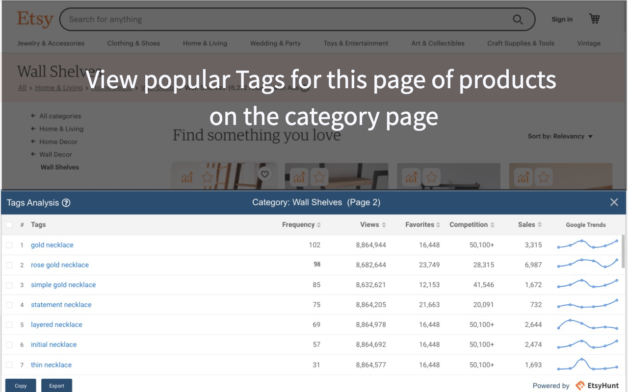 Etsy Tags Tool for Etsy Hunt Preview image 8