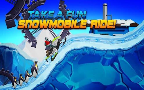 Winter Sports Game: Risky Road Snowmobile Race