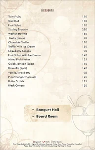 Saarangi menu 8