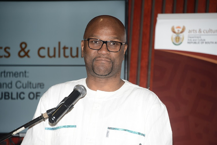 Minister of Sport Arts and Culture Nathi Mthethwa during then official activation of the 2019 Heritage Month Celebrations at the National Library of South Africa on August 02, 2019 in Pretoria.